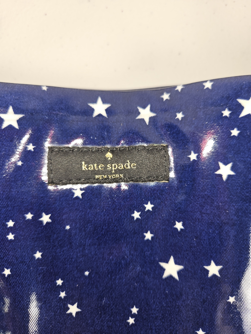 Kate Spade New York Blue Tote Bon Shopper Daycation Star Beach Weekender - Picture 3 of 16